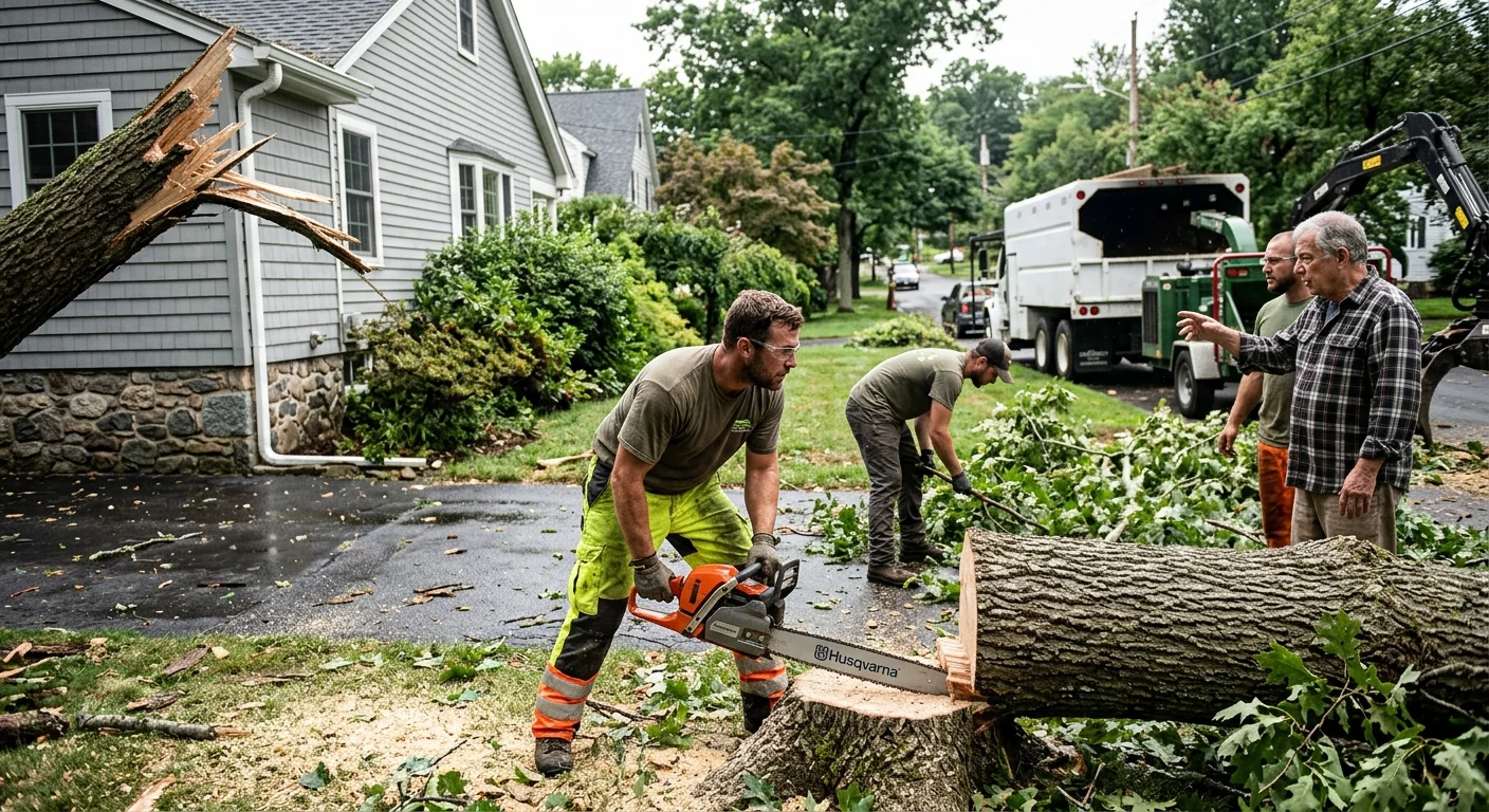 Precise canopy trimming shaping a mature shade tree in Ansonia